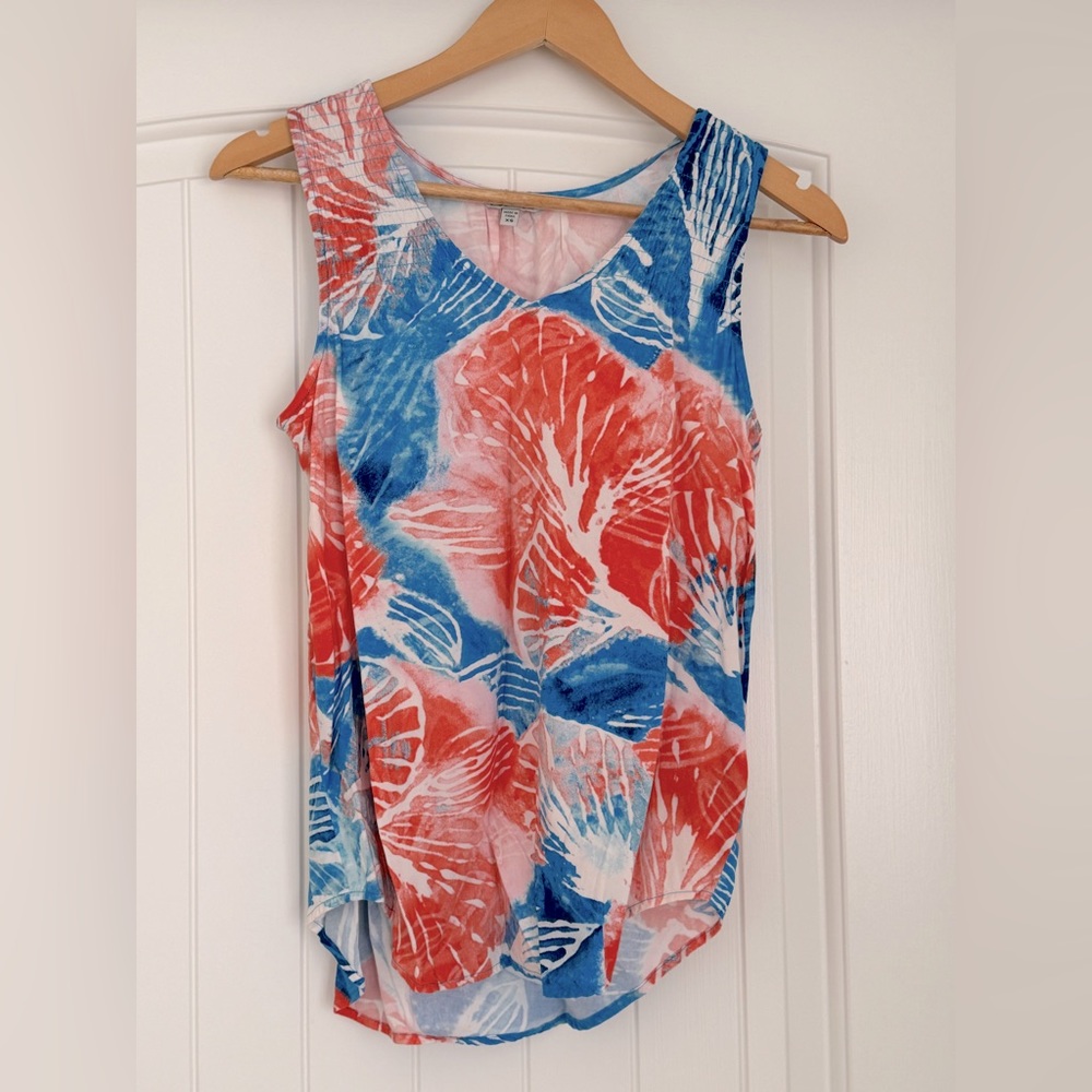 NIC+ZOE WATERCOLOR BLOOMS TANK - Picture 5 of 10